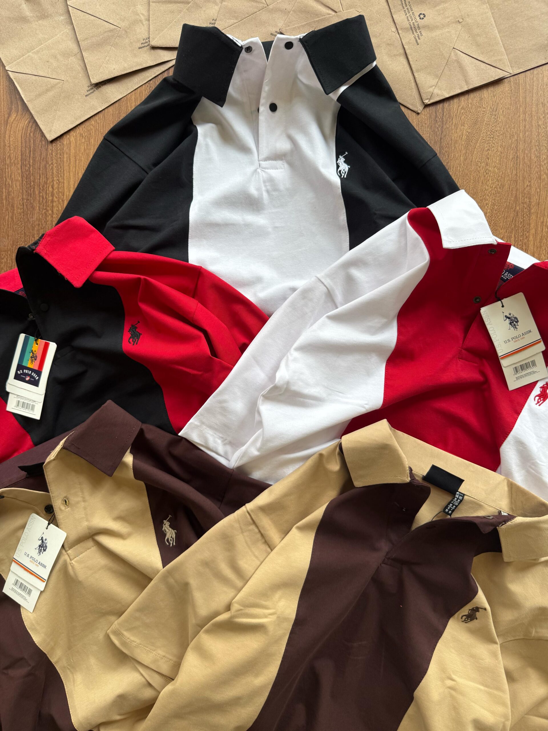 Set of 24, (330 per pc) Premium Cotton Lycra Collar T-shirt